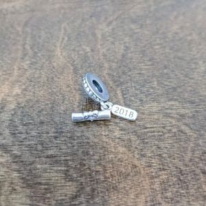 PANDORA Graduation scroll dangle charm